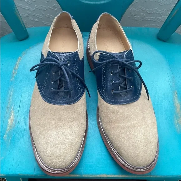 Cole Haan | Shoes | Cole Haan Tan And Blue Oxfords | Poshmark display picture 1